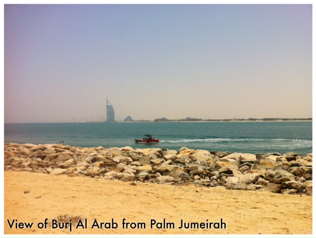 View of Burj Al Arab from Palm Jumeirah