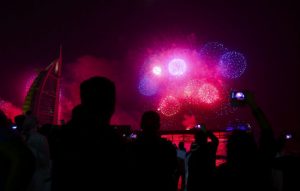 New Year 2018 Fireworks - Burj Al Arab