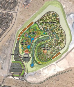 Dubai safari zoo park location layout