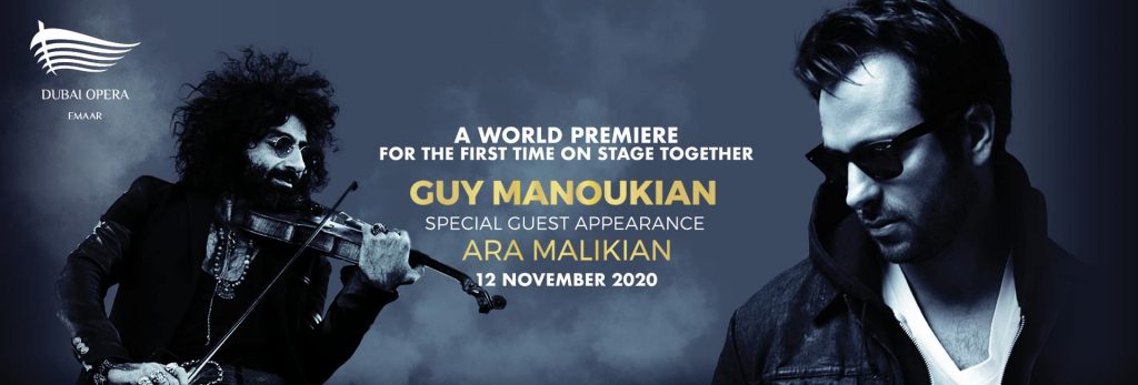 Guy Manoukian and Ara Malikian at Dubai Opera