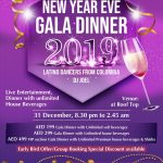 New Year’s Eve Gala Dinner 2019 at Cassells Al Barsha Hotel