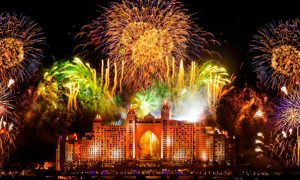 New Year Fireworks 2019 – Atlantis, Palm Jumeirah, Dubai, 