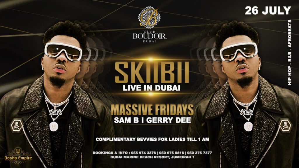 Skiibii Live at Boudoir Dubai 2019