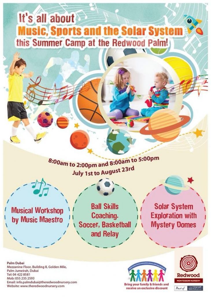 Redwood Montessori Nursery Summer Camp 2018
