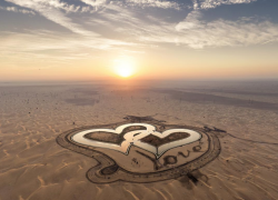 Love lakes in Dubai – Heart shaped lakes in Dubai UAE