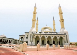 Blue Mosque – Al Farooq Omar Bin Al Khattab Mosque, Dubai UAE