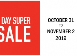 Three day sale in Dubai from October 31 to November 2