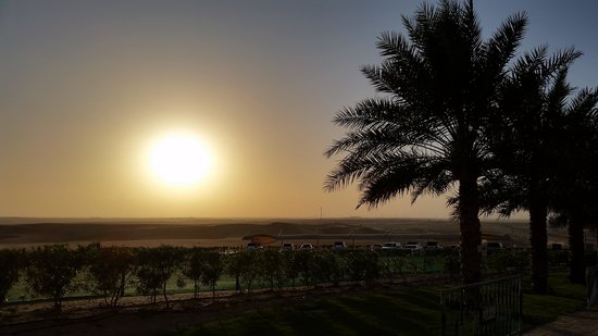 Tilal Liwa Hotel Review - Balcony Sunset View 