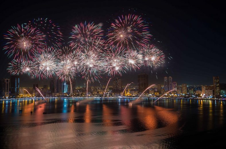 2019-new-year-fireworks-sharjah - Dubai UAE Travel, Tour Guide