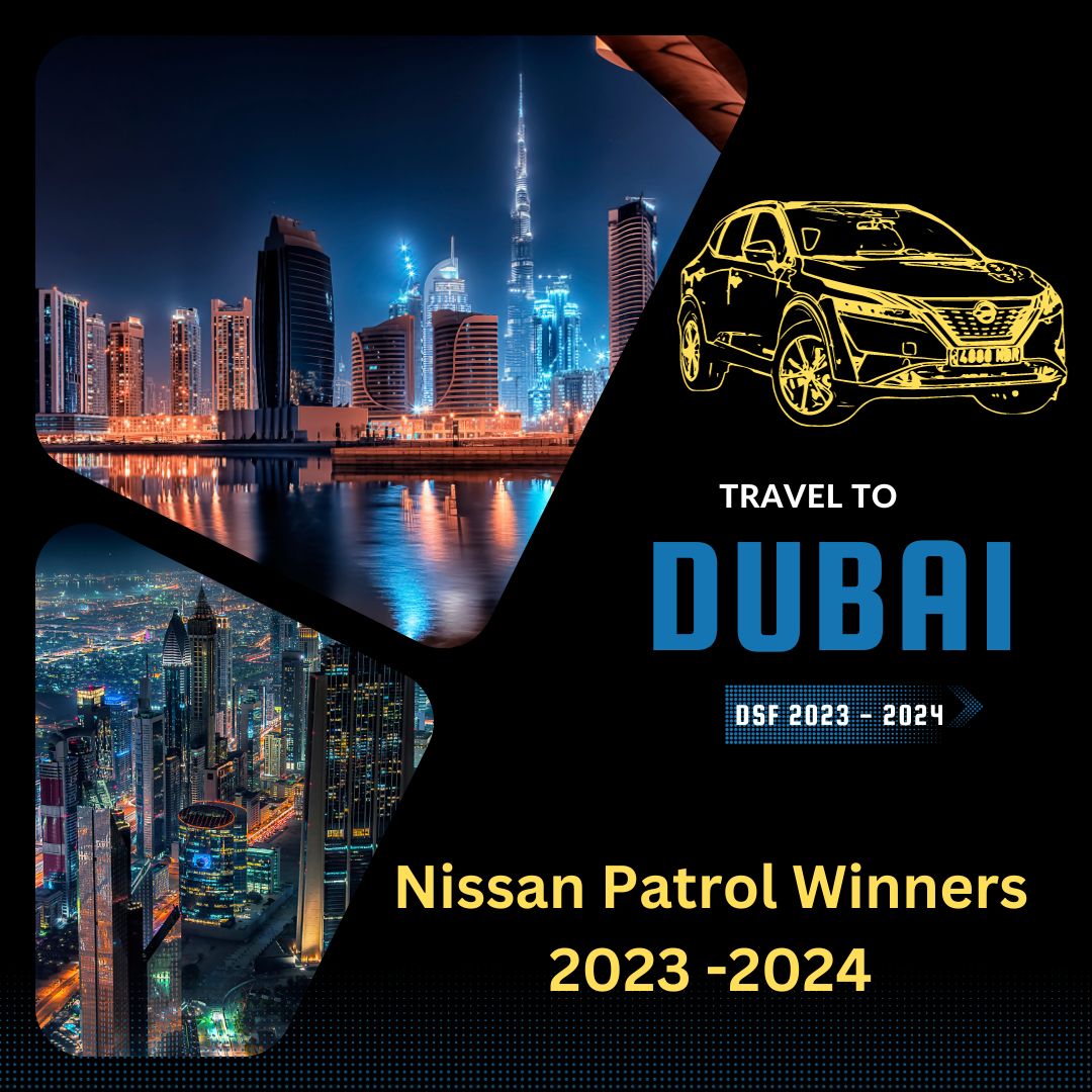 DSF Nissan Raffle Winners List 2023 – 2024 Dubai Shopping Festival Nissan Winners List – Mega Raffle winners list