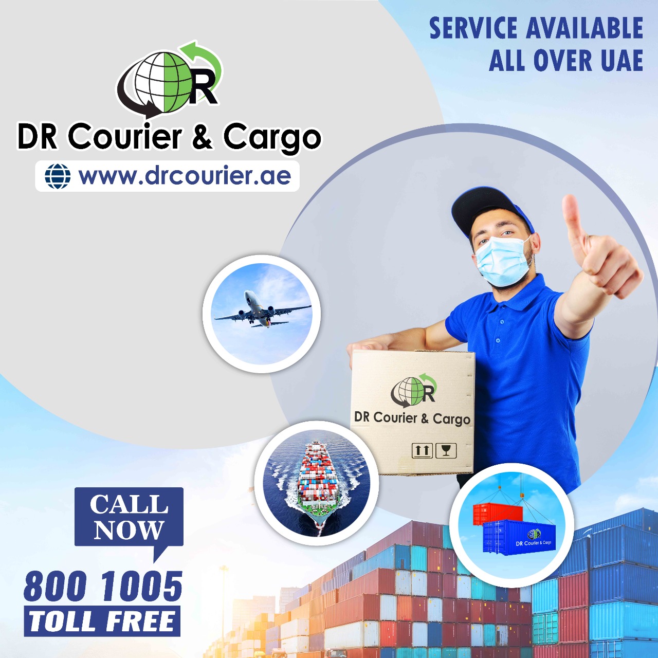DR Courier Contact Number Dubai, Abu Dhabi