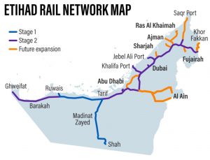 Etihad Rail Network Map