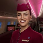 Human like AI Cabin Crew