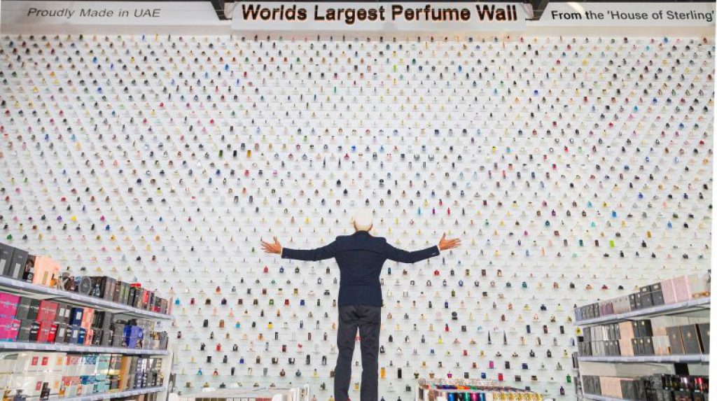 World's Largest perfume wall Dubai 