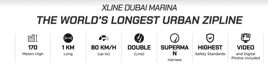 Zipline XLine Dubai Marina Ticket Prices & Offers