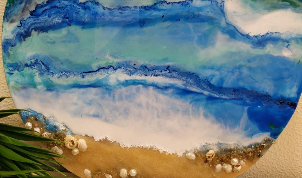 Beach Resin Painting Workshop Dubai 2020