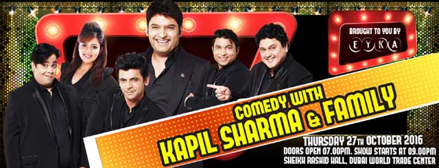 Comedy with Kapil Sharma and Family – Events in Dubai, UAE.