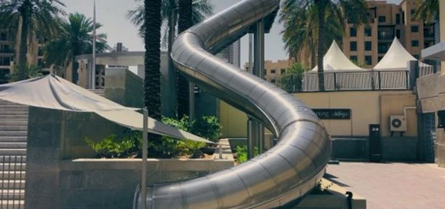 Downtown Slide Dubai, UAE.