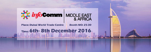 InfoComm Middle East and Africa 2016 – Events in Dubai, UAE.