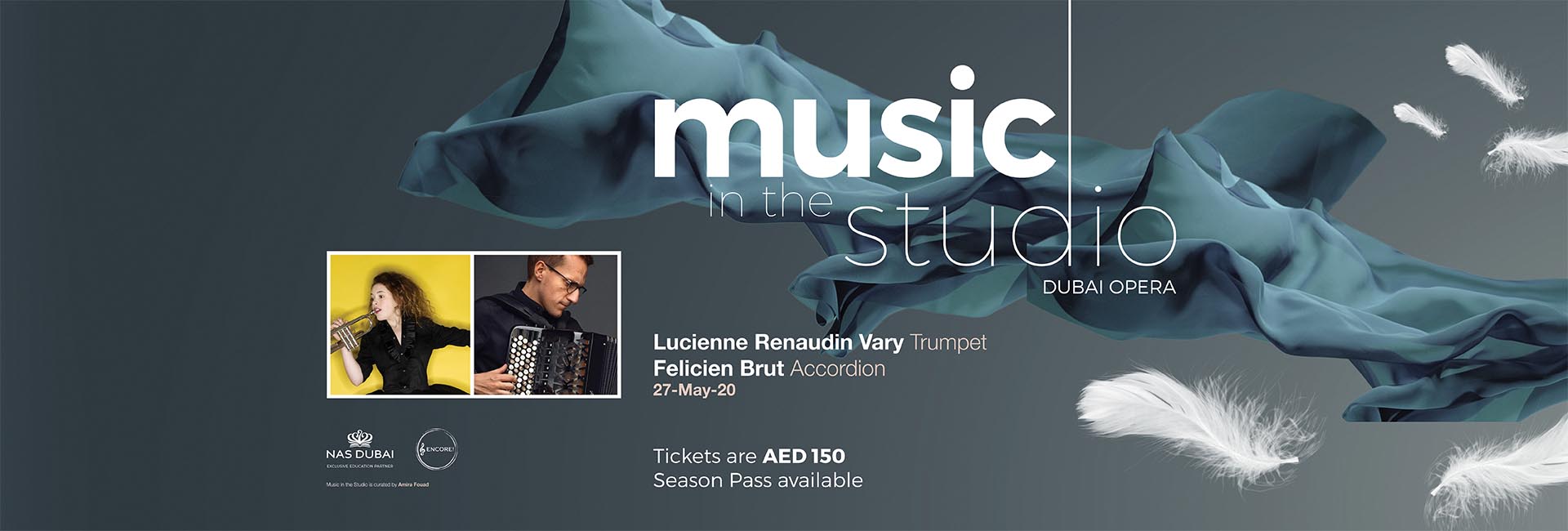 Music in the Studio: Lucienne Renaudin Vary on May 27th at Dubai Opera