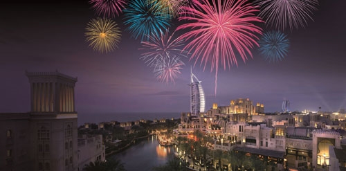 New Year Fireworks 2015 Burj Al Arab