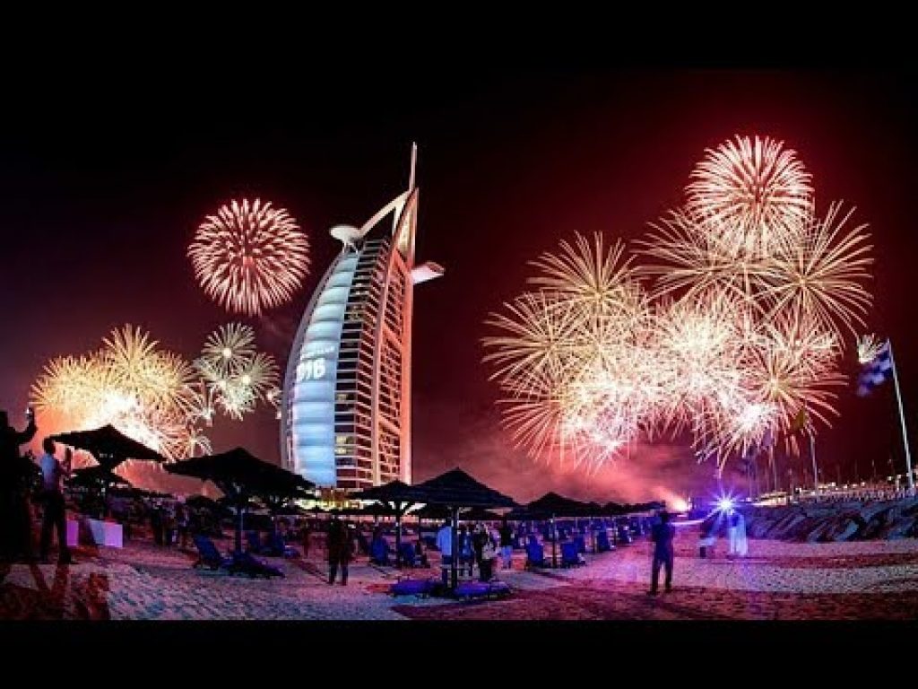 New Year Fireworks 2019 - Burj Al Arab Fireworks, Dubai, UAE