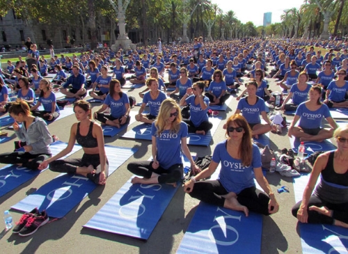 Oysho Yoga day in Dubai 2014