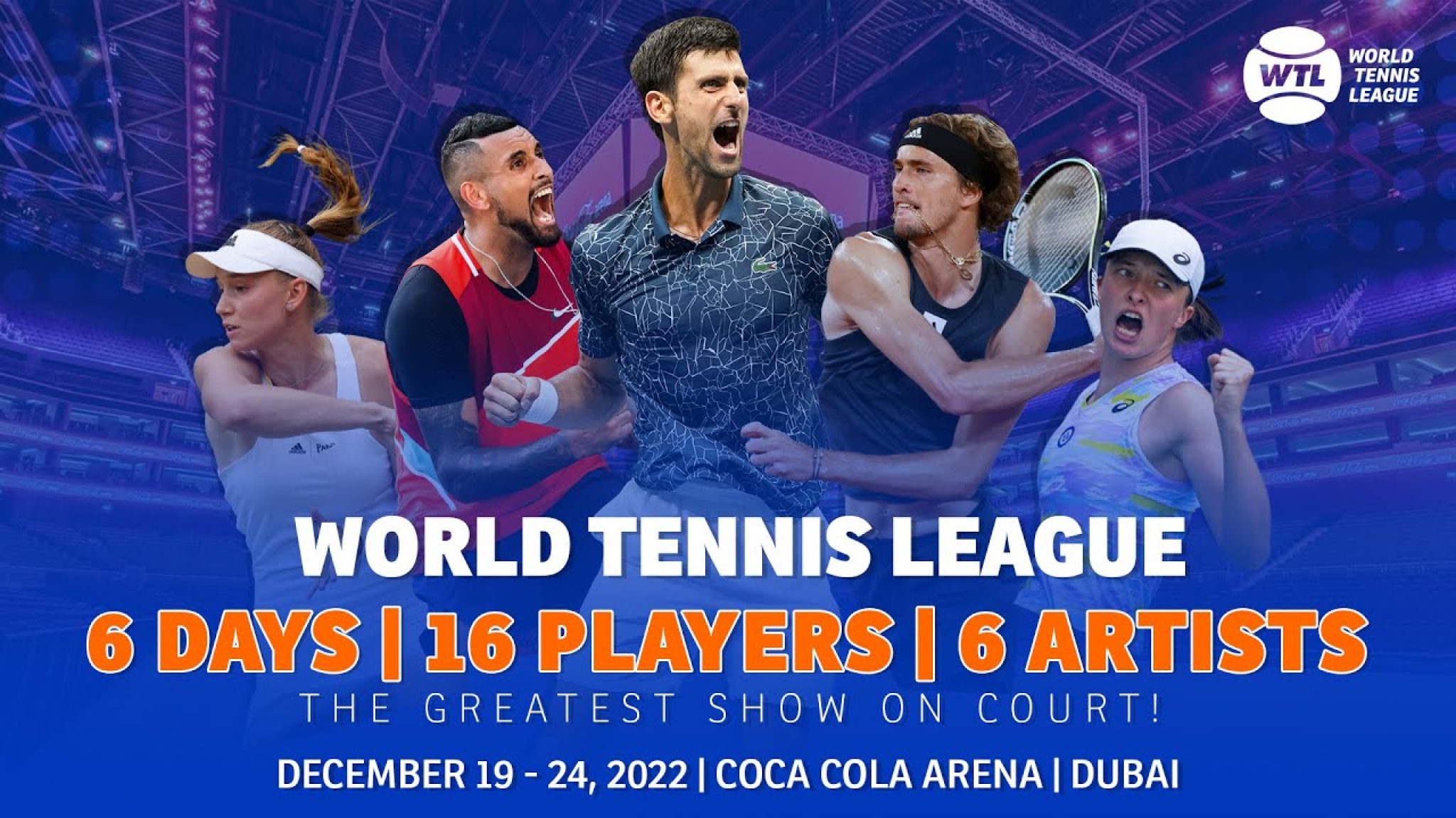 World Tennis League 2022 Sport Event in Dubai UAE